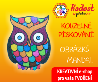 Radost v písku - pískování obrázků a mandal.