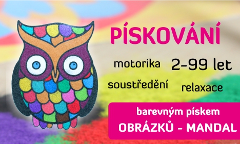 Radost v písku - pískování obrázků a mandal.